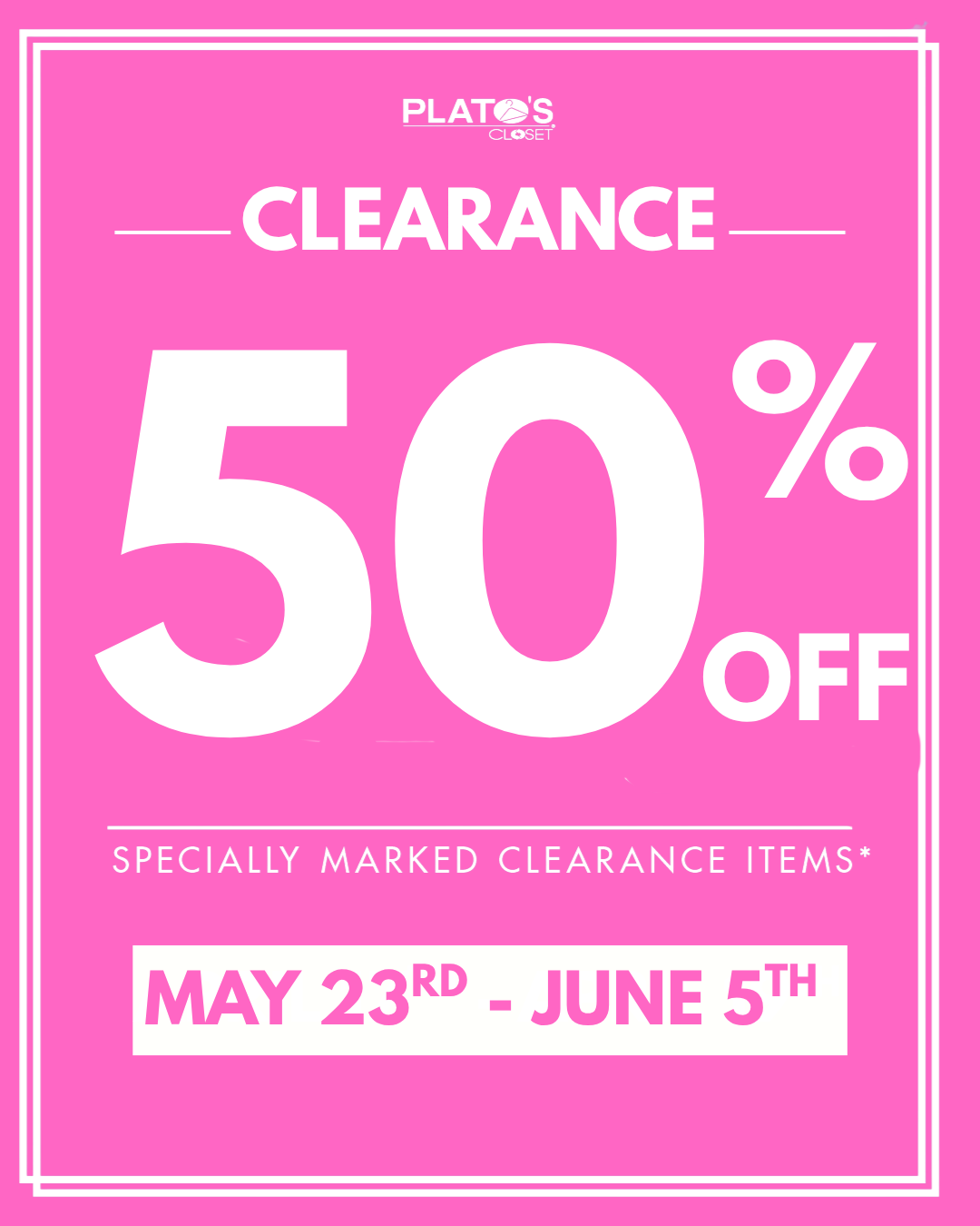 50% Clearance